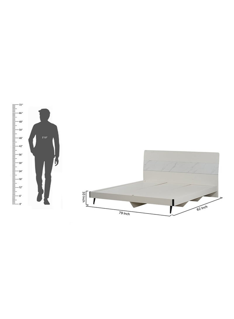 Royaloak Archer Queen Bed Base | MDF with Melamine Finish | Sturdy & Durable Modern Design | Multiple Style Options - Image 2